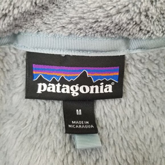 Patagonia M Synchilla Pullover Fleece Jacket Gray Blue Re Tool Snap T Waffle Wea - Picture 4 of 10